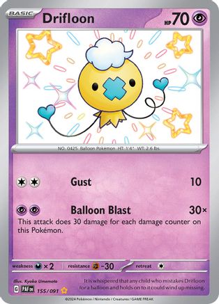 Drifloon (155/091) [Scarlet & Violet: Paldean Fates] - Trinity Hobby