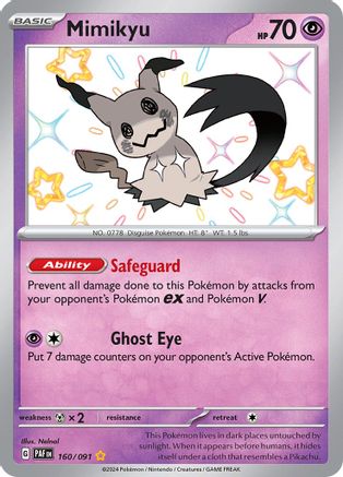 Mimikyu -160/091 [Scarlet & Violet: Paldean Fates] - Trinity Hobby