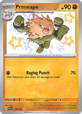 Primeape (170/091) [Scarlet & Violet: Paldean Fates] - Trinity Hobby