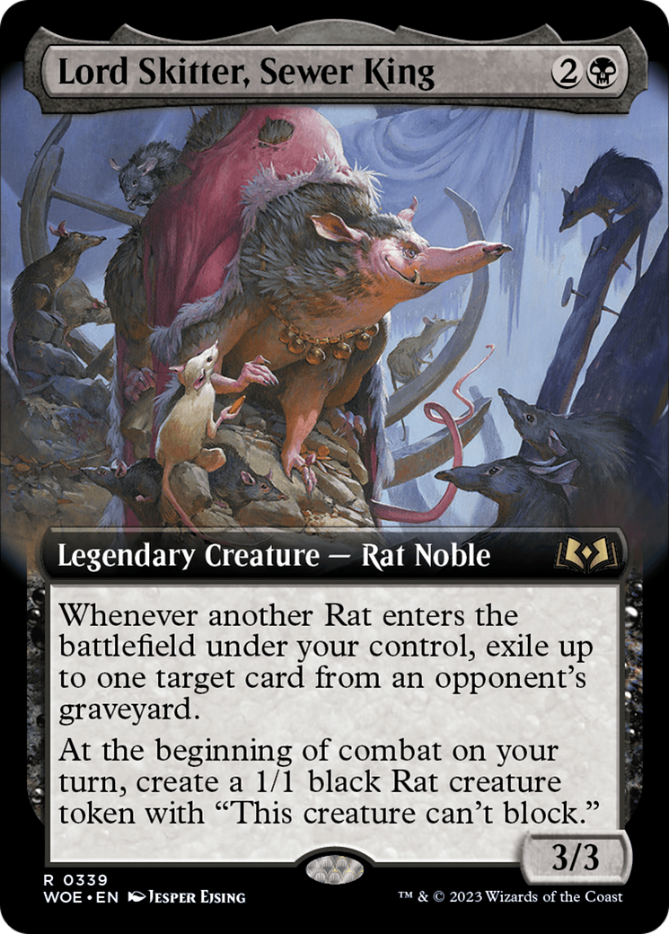 Lord Skitter, Sewer King (Extended Art) [Wilds of Eldraine] - Trinity Hobby