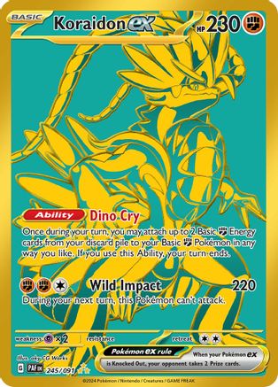 Koraidon ex (245/091) [Scarlet & Violet: Paldean Fates] - Trinity Hobby