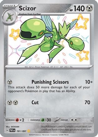 Scizor (191/091) [Scarlet & Violet: Paldean Fates] - Trinity Hobby