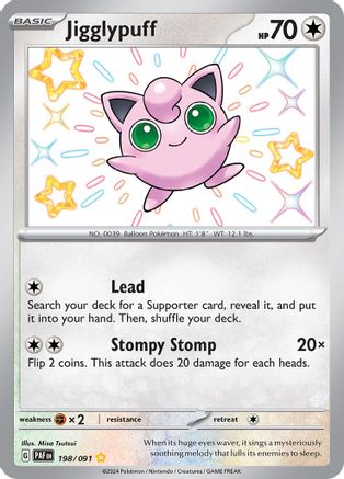 Jigglypuff (198/091) [Scarlet & Violet: Paldean Fates] - Trinity Hobby