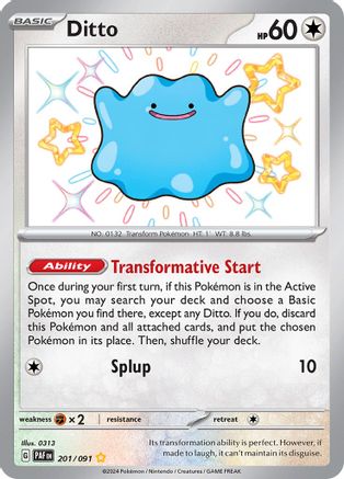 Ditto (201/091) [Scarlet & Violet: Paldean Fates] - Trinity Hobby