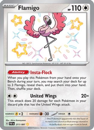 Flamigo (211/091) [Scarlet & Violet: Paldean Fates] - Trinity Hobby