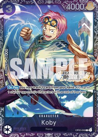 Koby (Treasure Cup) (OP02-098) - [One Piece Promotion Cards] Foil - Trinity Hobby