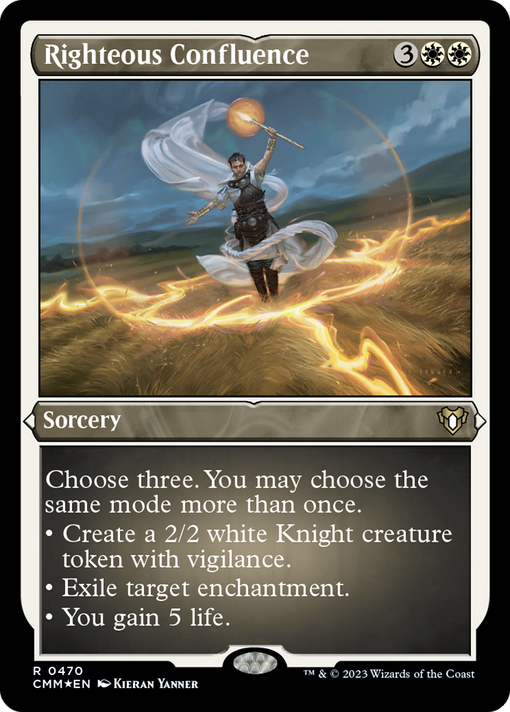Righteous Confluence (Foil Etched) [Commander Masters] - Trinity Hobby