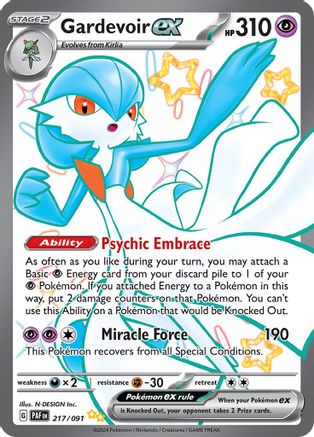 Gardevoir ex (217/091) [Scarlet & Violet: Paldean Fates] - Trinity Hobby