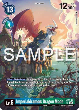Imperialdramon Dragon Mode [ST9-06] (Digimon Illustration Competition Pack 2023) [Starter Deck: Ultimate Ancient Dragon Promos] - Trinity Hobby