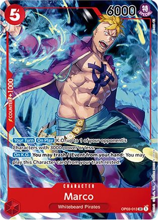 Marco (Japanese 1st Anniversary Set) (OP03-013) - [One Piece Promotion Cards] Foil - Trinity Hobby