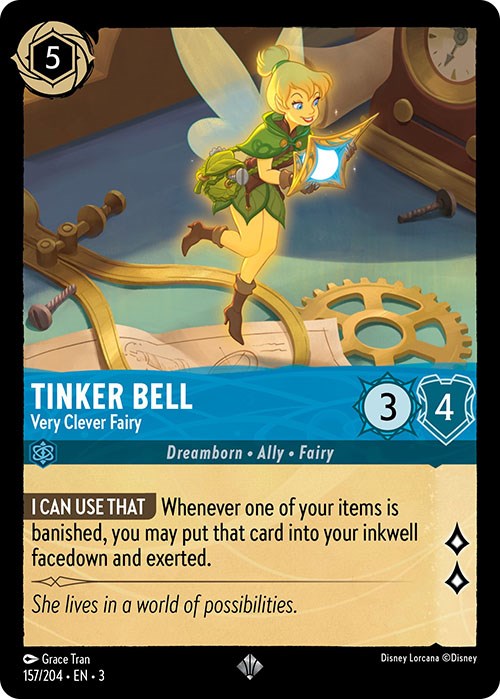 Tinker Bell - Very Clever Fairy (157/204) [Into the Inklands] - Trinity Hobby