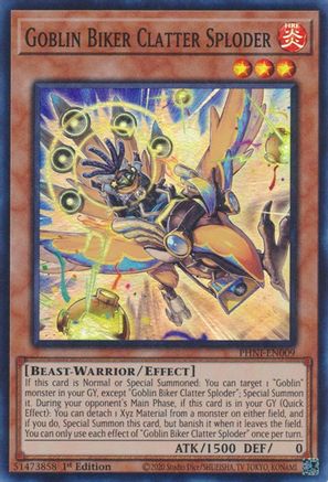 Goblin Biker Clatter Sploder [PHNI-EN009] Super Rare - Trinity Hobby