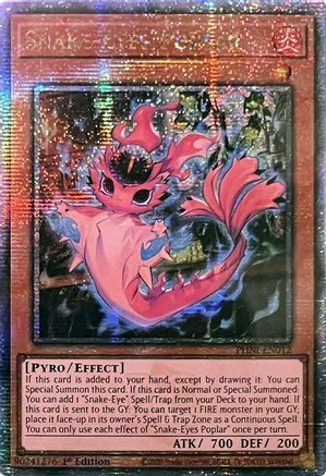 Snake-Eyes Poplar [PHNI-EN012] Quarter Century Secret Rare - Trinity Hobby