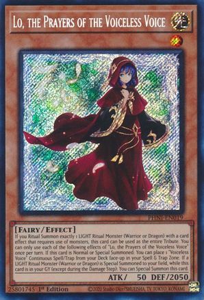 Lo, the Prayers of the Voiceless Voice [PHNI-EN019] Secret Rare - Trinity Hobby