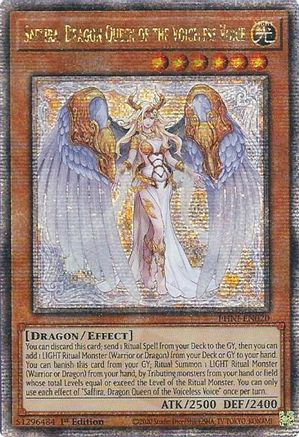 Saffira, Dragon Queen of the Voiceless Voice [PHNI-EN020] Quarter Century Secret Rare - Trinity Hobby