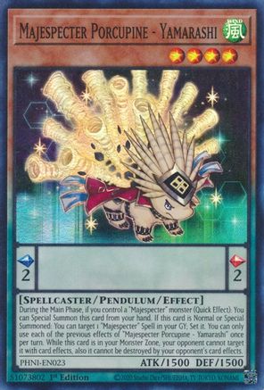 Majespecter Porcupine - Yamarashi [PHNI-EN023] Super Rare - Trinity Hobby