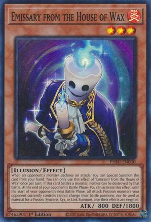 Emissary from the House of Wax [PHNI-EN030] Super Rare - Trinity Hobby