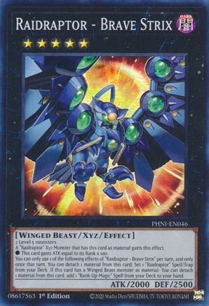 Raidraptor - Brave Strix [PHNI-EN046] Super Rare - Trinity Hobby
