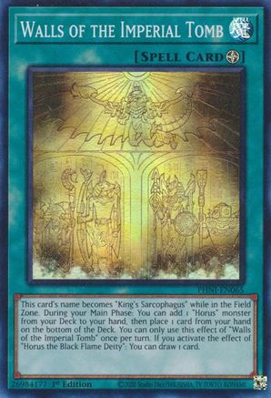 Walls of the Imperial Tomb [PHNI-EN065] Super Rare - Trinity Hobby