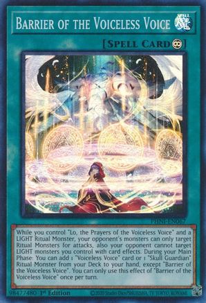 Barrier of the Voiceless Voice [PHNI-EN067] Super Rare - Trinity Hobby
