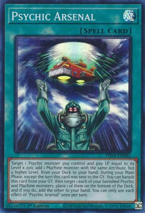 Psychic Arsenal [PHNI-EN082] Super Rare - Trinity Hobby
