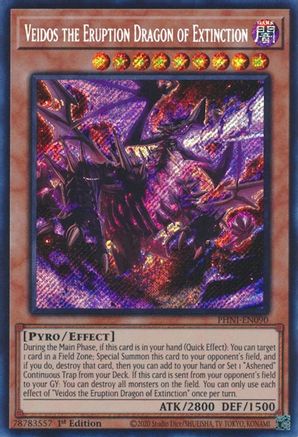 Veidos the Eruption Dragon of Extinction [PHNI-EN090] Secret Rare - Trinity Hobby