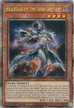 Priestess of the Ashened City [PHNI-EN093] Quarter Century Secret Rare - Trinity Hobby