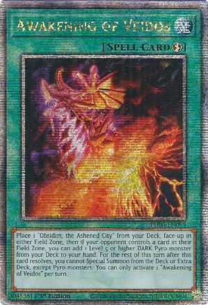 Awakening of Veidos [PHNI-EN095] Quarter Century Secret Rare - Trinity Hobby