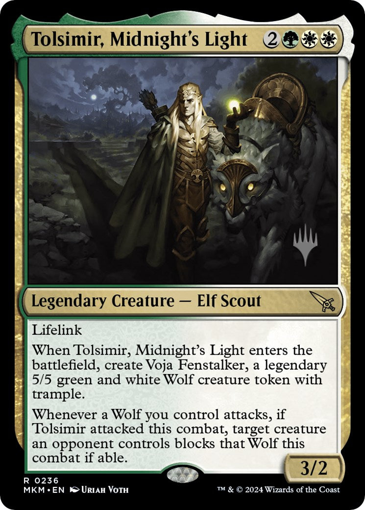 Tolsimir, Midnight's Light (Promo Pack) [Murders at Karlov Manor Promos] - Trinity Hobby