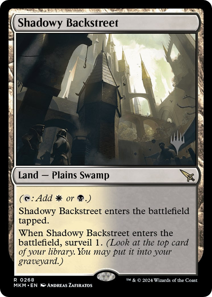 Shadowy Backstreet (Promo Pack) [Murders at Karlov Manor Promos] - Trinity Hobby
