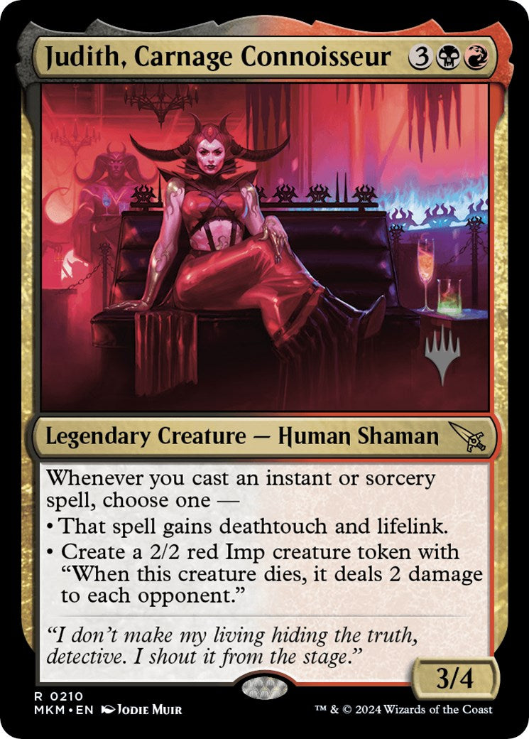 Judith, Carnage Connoisseur (Promo Pack) [Murders at Karlov Manor Promos] - Trinity Hobby