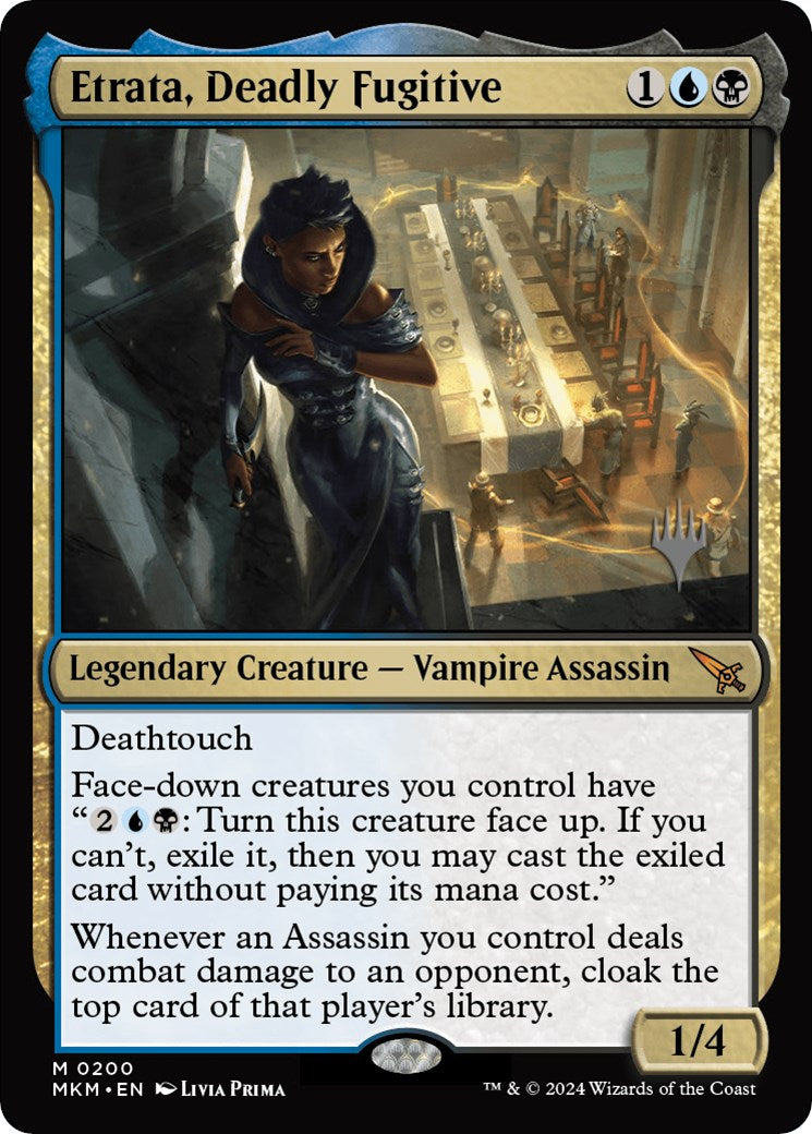 Etrata, Deadly Fugitive (Promo Pack) [Murders at Karlov Manor Promos] - Trinity Hobby
