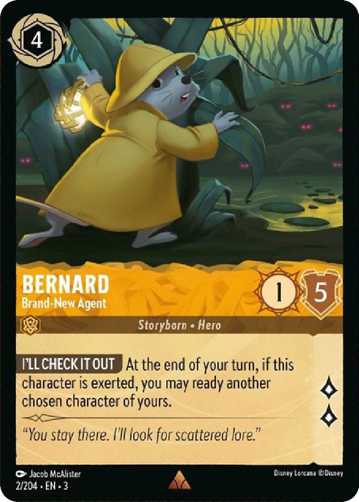 Bernard - Brand-New Agent (2/204) [Into the Inklands] - Trinity Hobby