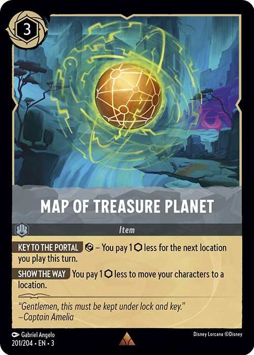 Map of Treasure Planet (201/204) [Into the Inklands] - Trinity Hobby