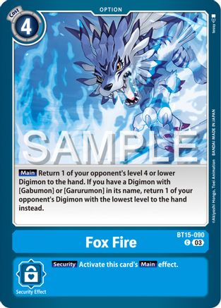 Fox Fire [BT15-090] [Exceed Apocalypse] - Trinity Hobby