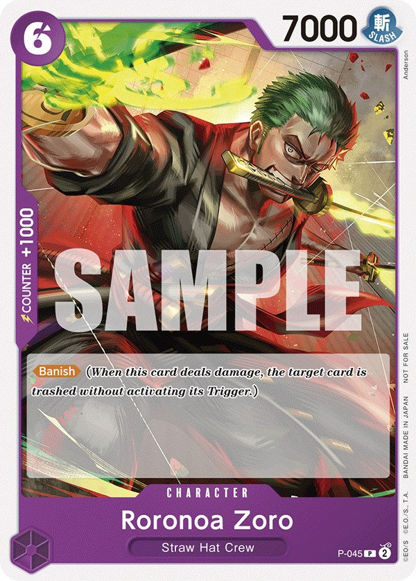 Roronoa Zoro (OP-06 Pre-Release Tournament) [Participant] (P-045) - [One Piece Promotion Cards] - Trinity Hobby