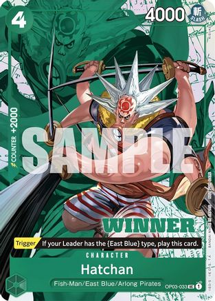 Hatchan (Winner Pack Vol. 6) (OP03-033) - [One Piece Promotion Cards] Foil - Trinity Hobby