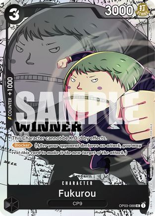 Fukurou (Winner Pack Vol. 6) (OP03-088) - [One Piece Promotion Cards] Foil - Trinity Hobby