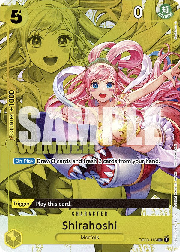 Shirahoshi (Winner Pack Vol. 6) (OP03-116) - [One Piece Promotion Cards] Foil - Trinity Hobby