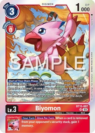 Biyomon [BT15-007] [Exceed Apocalypse] - Trinity Hobby