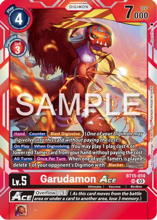 Garudamon Ace [BT15-014] [Exceed Apocalypse] - Trinity Hobby