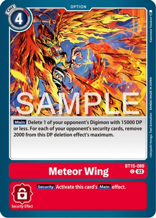 Meteor Wing [BT15-089] [Exceed Apocalypse] - Trinity Hobby