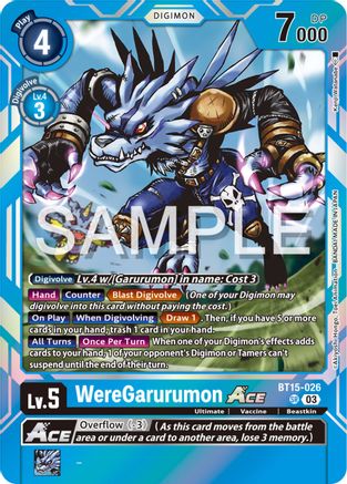 WereGarurumon Ace [BT15-026] [Exceed Apocalypse] - Trinity Hobby