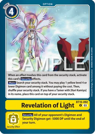 Revelation of Light [BT15-092] [Exceed Apocalypse] - Trinity Hobby