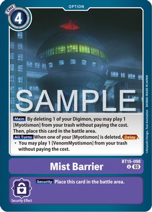 Mist Barrier [BT15-098] [Exceed Apocalypse] - Trinity Hobby