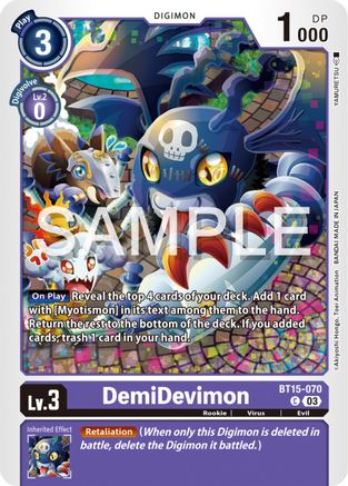 DemiDevimon [BT15-070] [Exceed Apocalypse] - Trinity Hobby