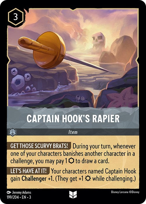 Captain Hook's Rapier (199/204) [Into the Inklands] - Trinity Hobby