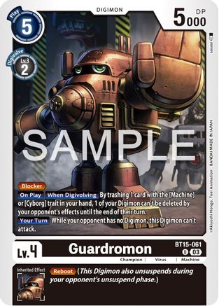 Guardromon [BT15-061] [Exceed Apocalypse] - Trinity Hobby
