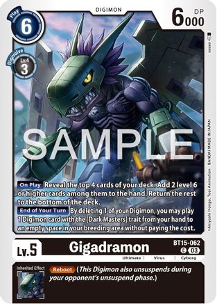 Gigadramon [BT15-062] [Exceed Apocalypse] - Trinity Hobby