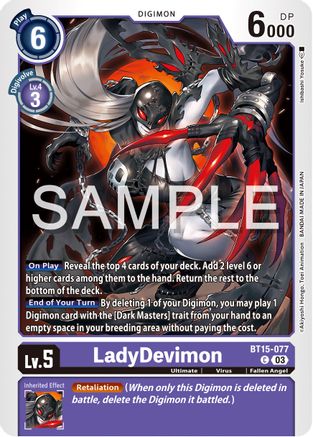 LadyDevimon [BT15-077] [Exceed Apocalypse] - Trinity Hobby